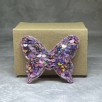 Аплікація Метелик (паєтка), 5*6 см, колір-бузковий мікс, шт, Різнокольоровий