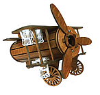 Міні-бар Slipo Літак зі стопками 28,5x32x31см (B-006)