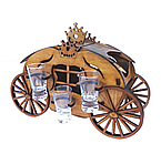 Міні-бар Slipo Карета зі стопками 21x30x20см (B-009)