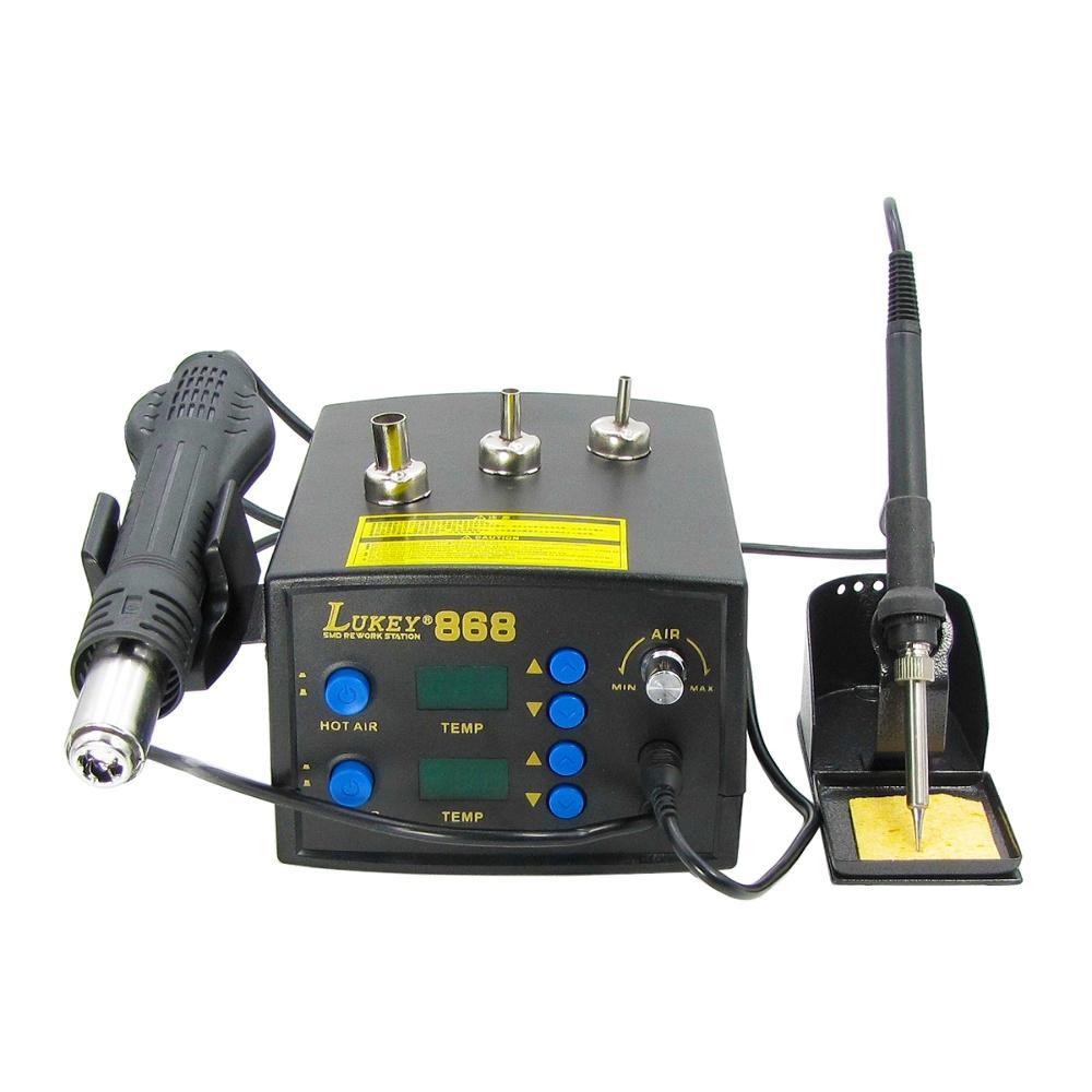 Паяльна станція Lukey 868 фен, паяльник, фото 1