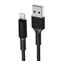 Кабель Borofone BX1 USB to Lightning 1m black