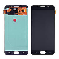 Дисплей для Samsung A710 Galaxy A7 (2016) з чорним тачскрином OLED