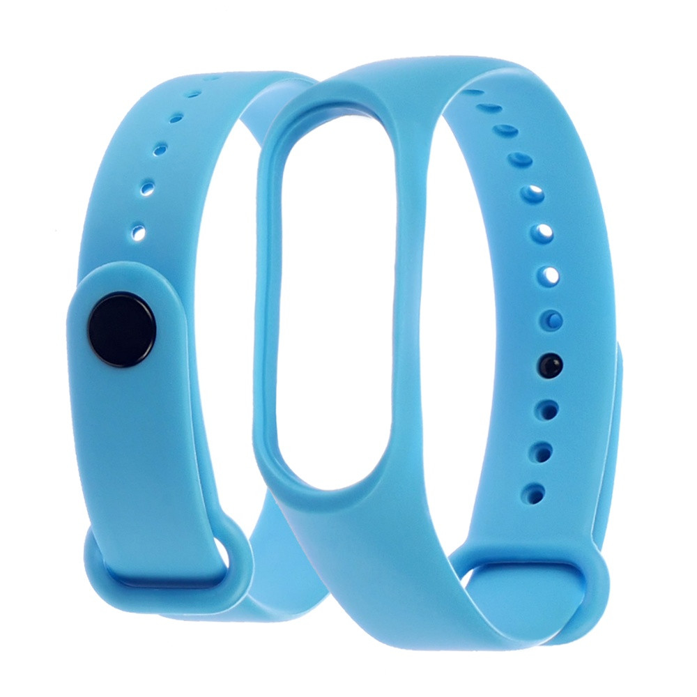 Ремінець силіконовий для Xiaomi Mi Band 3/ 4 14 світло-блакитний