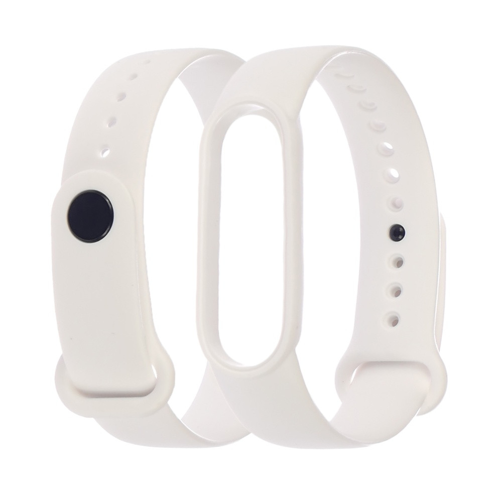 Ремінець силіконовий для Xiaomi Mi Band 5/6 кольору 02 білий