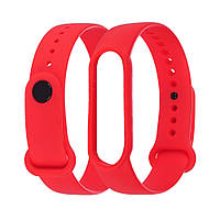 Ремінець силіконовий для Xiaomi Mi Band 5/6 колір 08 червоний