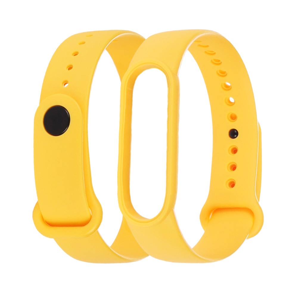 Ремінець силіконовий для Xiaomi Mi Band 5/6 колір 09 яскраво-жовтий