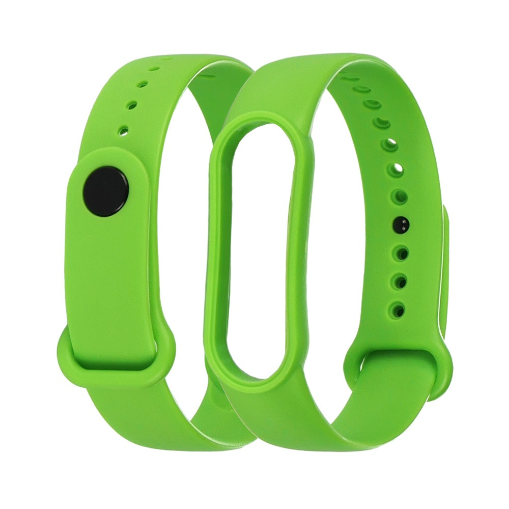 Ремінець силіконовий для Xiaomi Mi Band 5/6 кольорів 19 салатовий