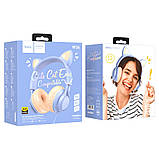 Навушники накладні Hoco W36 Cat Ear з вушками Jack 3.5 midnight blue, фото 5