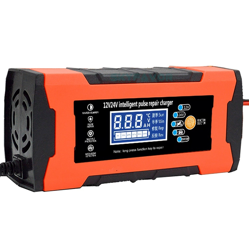 Розумний зарядний пристрій 12 V / 24 V 10 A 120 W для гелевих, кислотних, AGM акумуляторів