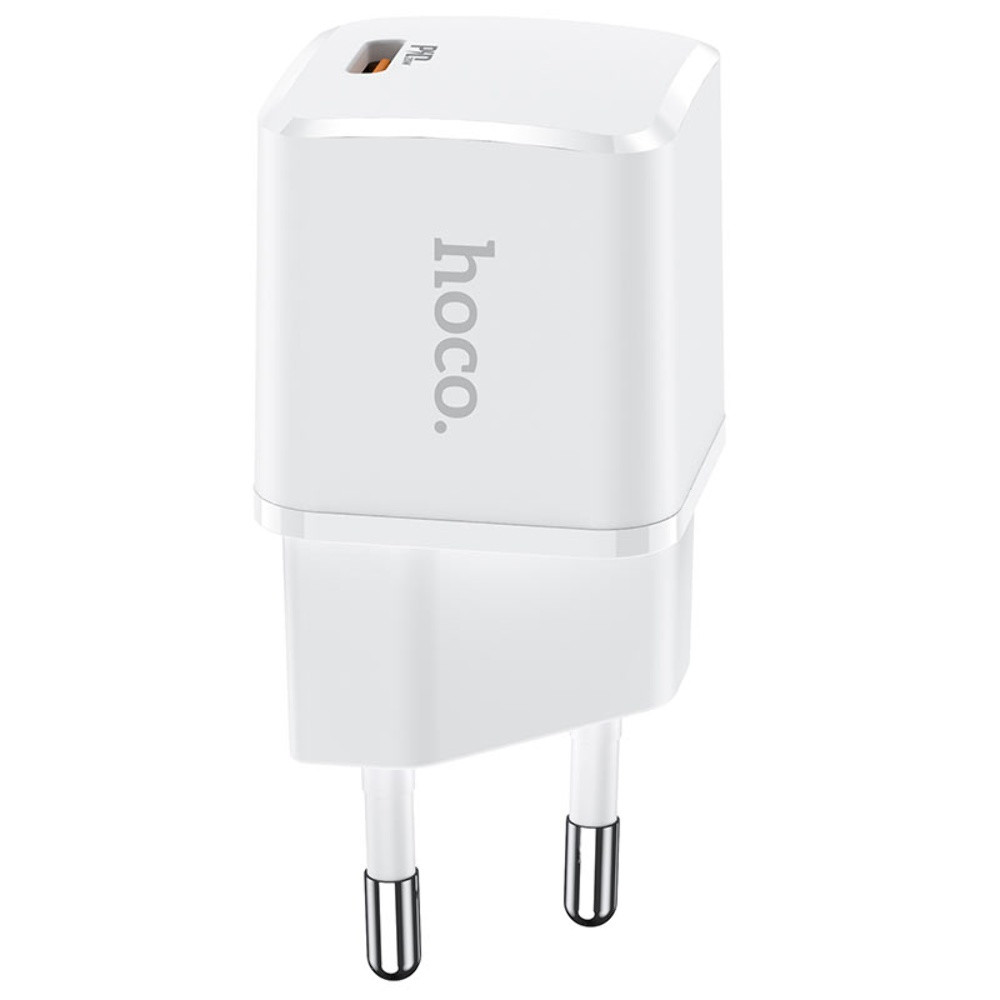 Мережевий зарядний пристрій Hoco N10 Type-C PD 20 W білий