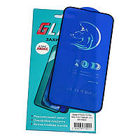 Захисне скло для Apple iPhone 13 Pro Max/14 Plus Full Glue Titanium (0.3 мм, чорне) Люкс