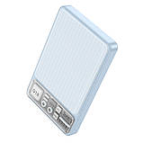 Power bank Hoco Q18 10000 mAh PD 22.5W магнітний із функцією бездротового заряджання синій, фото 4