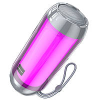 Портативна Bluetooth-колонка Borofone BR25 з LED-підсвіткою grey