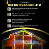 Вулична гірлянда бахрома 50 (м) 810 led світлодіодів зовнішня мультиколор чорний дріт, фото 7