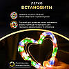 Гірлянда роса 20 метрів USB на 200 led світлодіодів крапля 20 метрів білий дріт мультиколор USB200L20MWML, фото 5