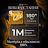 Гірлянда штора з фігурками Сваровскі 3 метри 6 ламп тепле жовте світло 6L3MSWA, фото 4