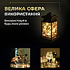 Гірлянда роса 10 метрів крапля на батарейках на 100 led білий дріт жовтий 100L10MWY, фото 6