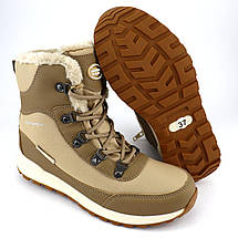 SN51/24 Зимові чоботи бежеві термоботинки на дівчинку Softshell American Club, фото 3