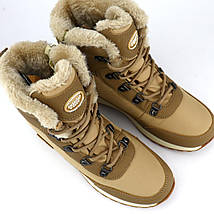 SN51/24 Зимові чоботи бежеві термоботинки на дівчинку Softshell American Club, фото 4