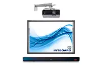 Комплект по МОН Інтерактивна дошка INTBOARD + короткофокусний проєктор + монтаж + акустична система