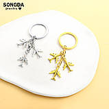 Брелок літак, 3 шт металевий для справжнього чоловіка з якісним кільцем із неіржавкої сталі., фото 4