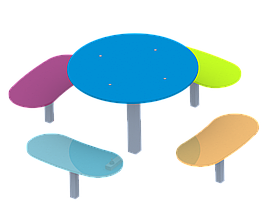 Столик (виготовлений з HDPE пластику) SiverSport KID9007