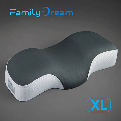 Ортопедична подушка для сну Family Dream® розмір XL (clothing: XL - XXXL) темна олива