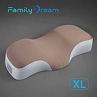 Ортопедична подушка для сну Family Dream розмір XL (clothing: XL - XXXL) капучино
