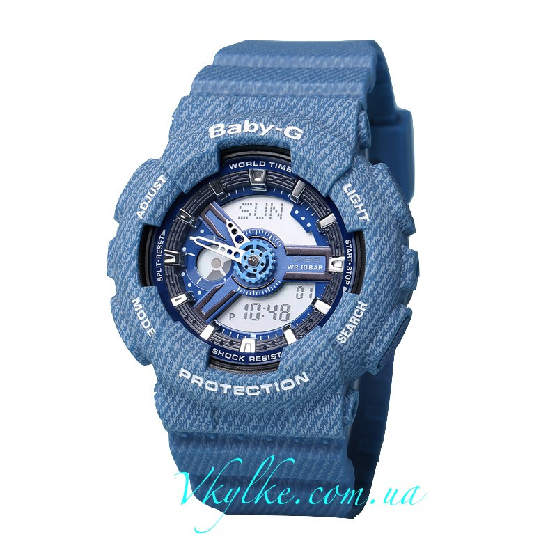 ГОДИННИК CASIO BABY G BA-110 JEANS  AAA