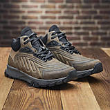 Спортивні зимові шкіряні коричневі кросівки на хутрі, кросівки з хутром для чоловіків *1150-Adidas А -кор* real, фото 3