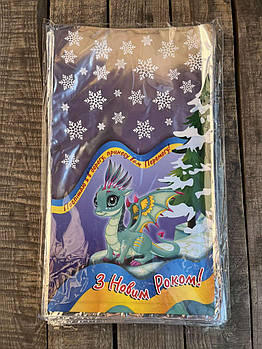 Пакети фольговані для цукерок Новий рік розмір 20*35 см