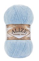 Пряжа Angora gold Alize-953 блакитний