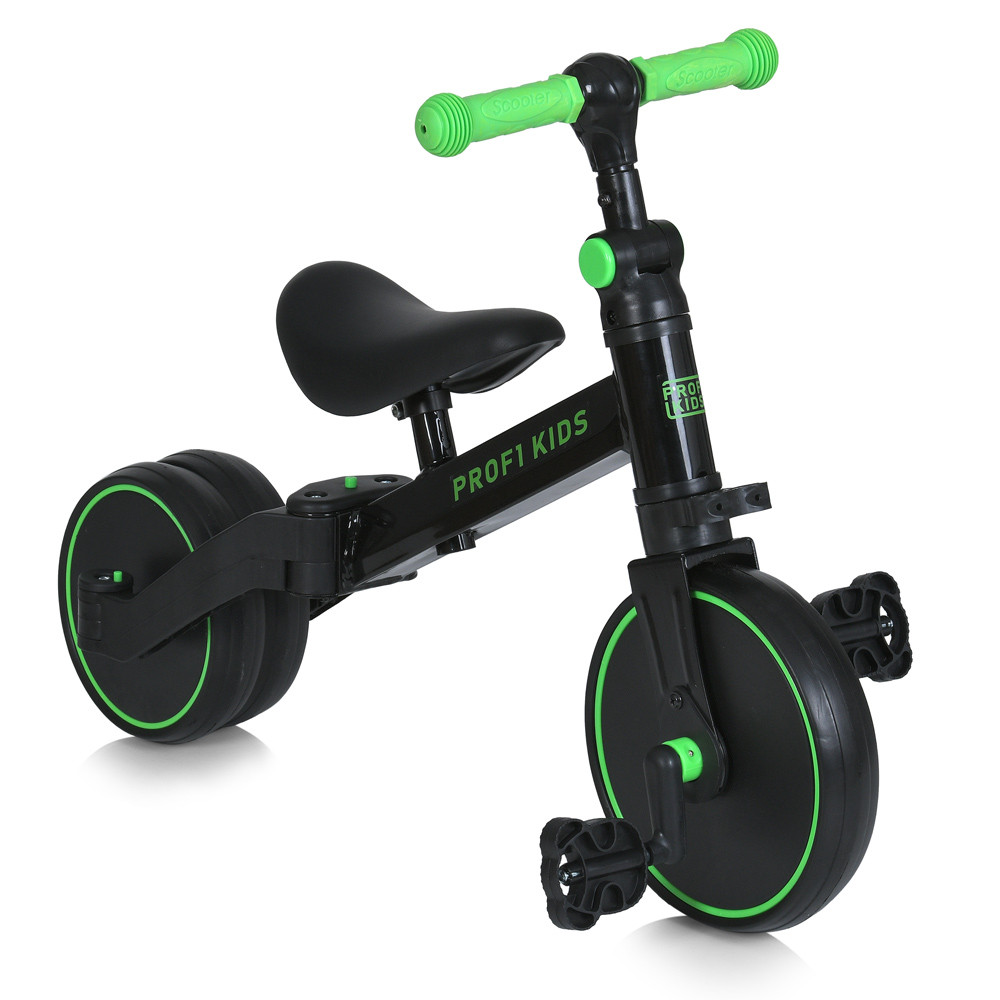 Дитячий біговел велосипед трансформер 3 в 1 PROFI KIDS 10/8д. MBB 1008-1 Чорний, фото 1