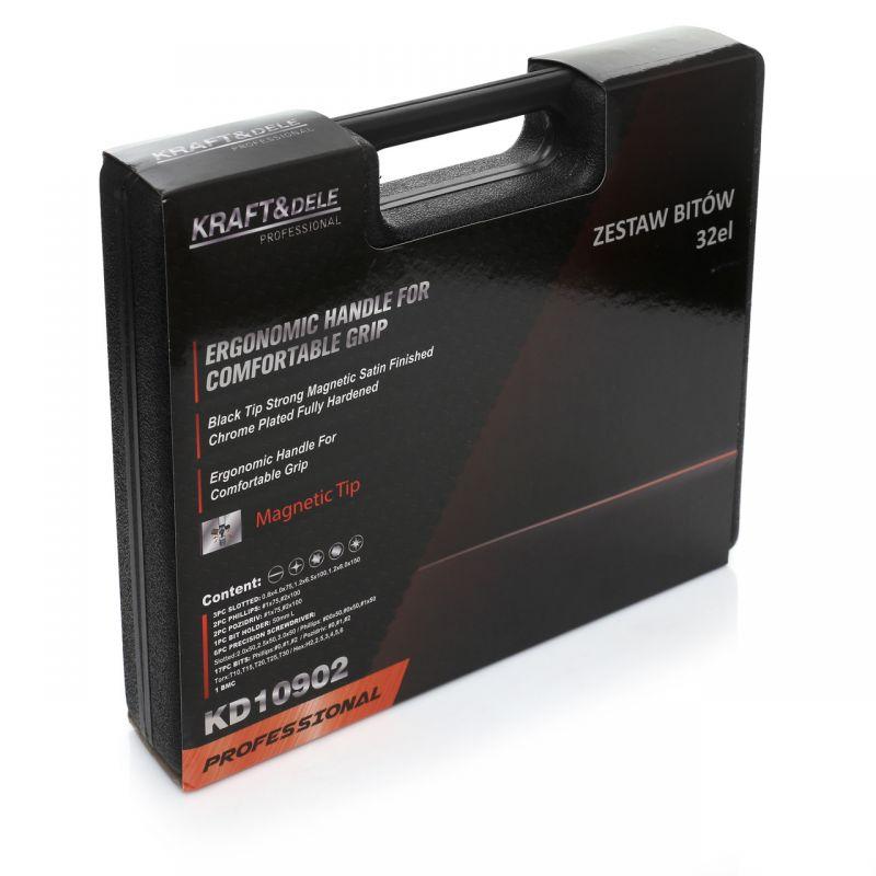 Набір викруток і біт 32 шт. Kraft&Dele KD10902 Набір біт та викруток, фото 1