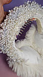 Хутряні навушники, розшиті бісерним хутром, розмір універсальний, фото 5