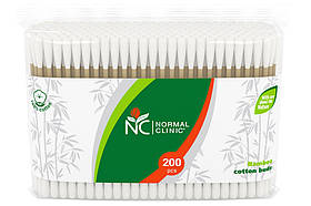 Ватні палички бамбук 200 шт. в ZIP упаковці NC (3800213311439)