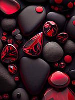 Алмазна Мозаїка Голограмні Стрази SHLab Барвисті Камені SHS-17680 30x40 см (Повна Викладка)