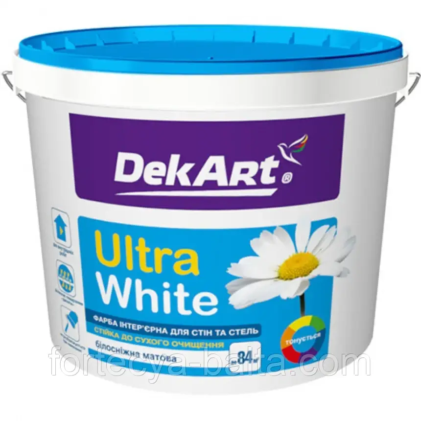 ДекАрт для стін та стель  6,3кг матова Ultra White