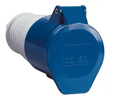 Розетка переносна 213 16А 220В 2Р+Е IP44