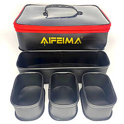 Набір ємностей для зберігання наживки та замішування прикорму Feima EVA 5 в 1