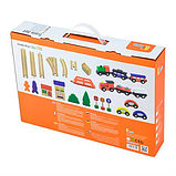 Залізна дорога дерев'на Viga Toys на 49 элементов, фото 6