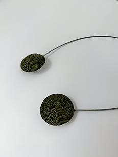 Магніти для штор та тюлі "Круг", колір: зелений