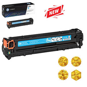 Картридж HP 128A Cyan (CE321A) для LaserJet Pro CP1525n, CP1525nw, CM1415fn, CM1415fnw аналог, фото 1