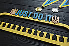 Патріотична універсальна медальниця "Just do it", з дерева, фото 2