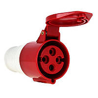 Розетка переносна 224 32А 380В 3Р+Е IP44