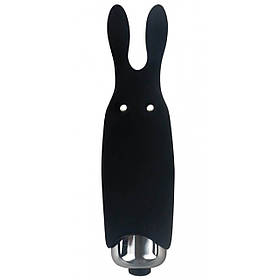 Мінівібратор Adrien Lastic Rabbit чорний, 8.5 х 2.3 см