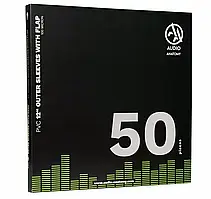 Зовнішні конверти Audio Anatomy 50 X 12" PVC With Flap Outer Sleeves 100 Micron