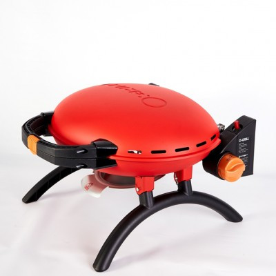 Портативний переносний газовий гриль O-GRILL 500, червоний + шланг у подарунок! Код: 008284