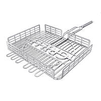 Решітка-гриль для барбекю з харчової нержавіючої сталі 1.5мм 31*26см GRILLI 777766 Код: 009010