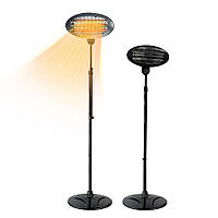 Електричний інфрачервоний обігрівач GRILLI 2000w, чорний Код: 009539